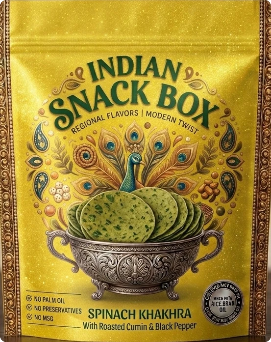 Spinach Khakhra pack
